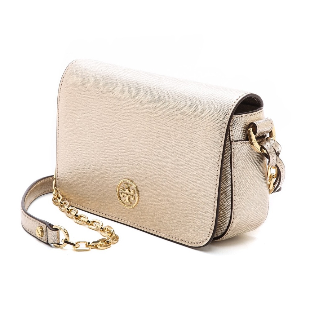 Tory Burch -Robinson Metallic Chain Mini Bag